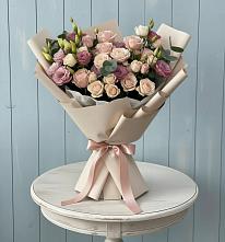 Букет цветов из:  Розы и Лизиантусы в Супонево Брянская область