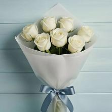 Букет 7 Белых роз Эдлесс Лав #REPLACE_PRED# Супонево Брянская область