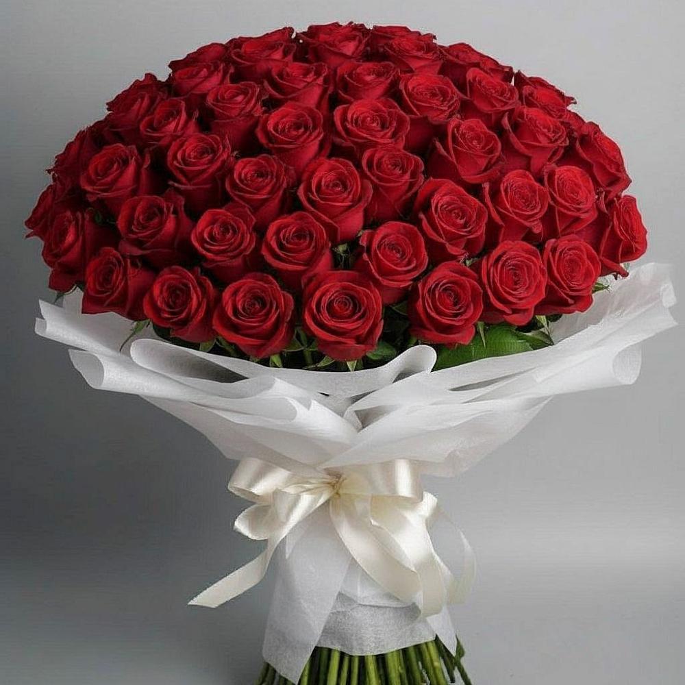 Букет 101 Красная роза Блэк Мэджик в Супонево Брянская область