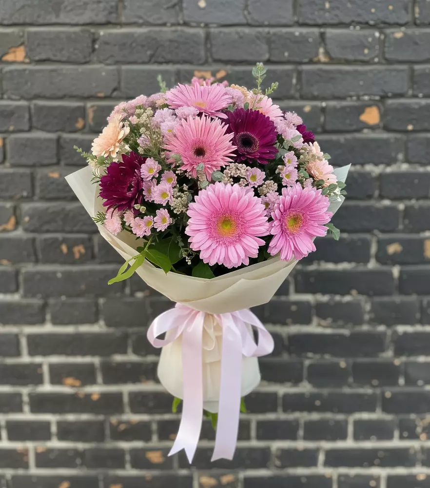 Букет цветов из: Герберы и Хризантемы в Супонево Брянская область