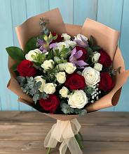 Букет цветов из:  Розы и Альстромерии в Супонево Брянская область