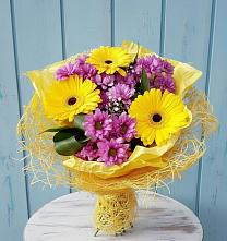 Букет цветов из:  Хризантемы и Герберы #REPLACE_PRED# Супонево Брянская область