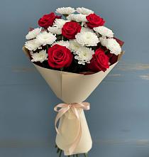 Букет цветов из:  Розы и Хризантемы в Супонево Брянская область