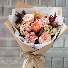 Букет цветов из:  Гвоздики, Хризантемы и Розы в Супонево Брянская область