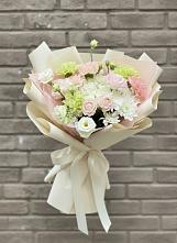 Букет цветов из:  Гвоздики, Розы, Лизиантусы и Хризантемы #REPLACE_PRED# Супонево Брянская область