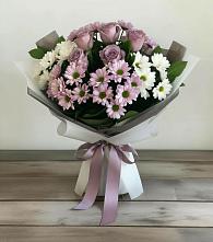 Букет цветов из:  Хризантемы и Розы #REPLACE_PRED# Супонево Брянская область