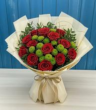 Букет цветов из:  Розы и Хризантемы в Супонево Брянская область