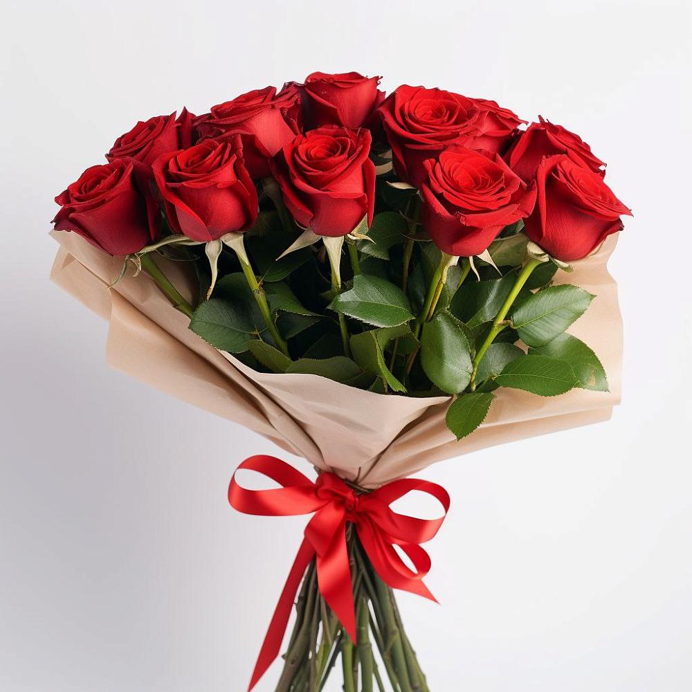 Букет 11 Красных роз Эдлесс Лав в Супонево Брянская область